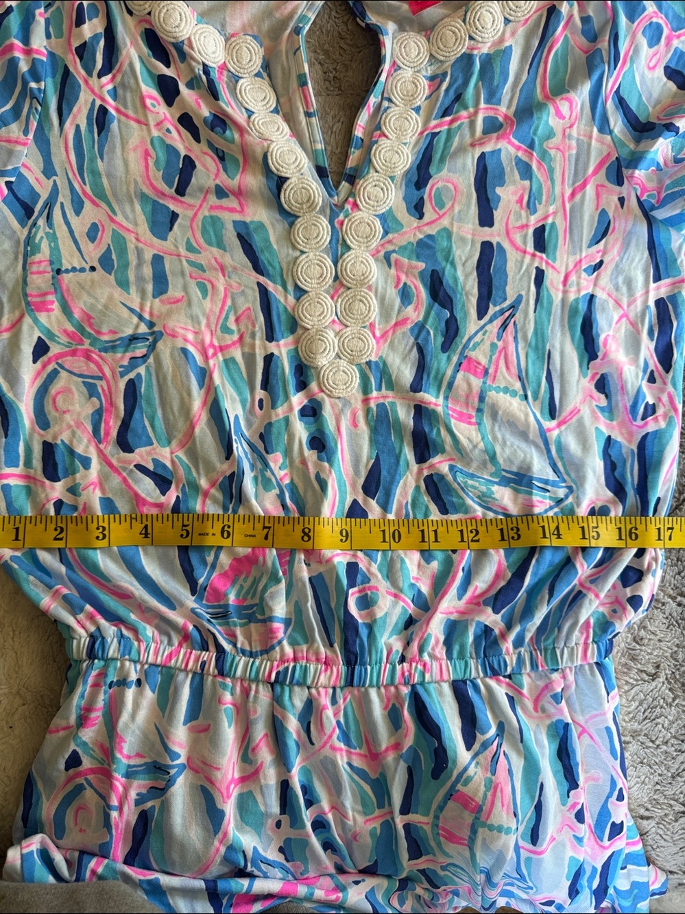 Lilly Pulitzer Reble Romper Dress Nautical Print - Picture 14 of 14